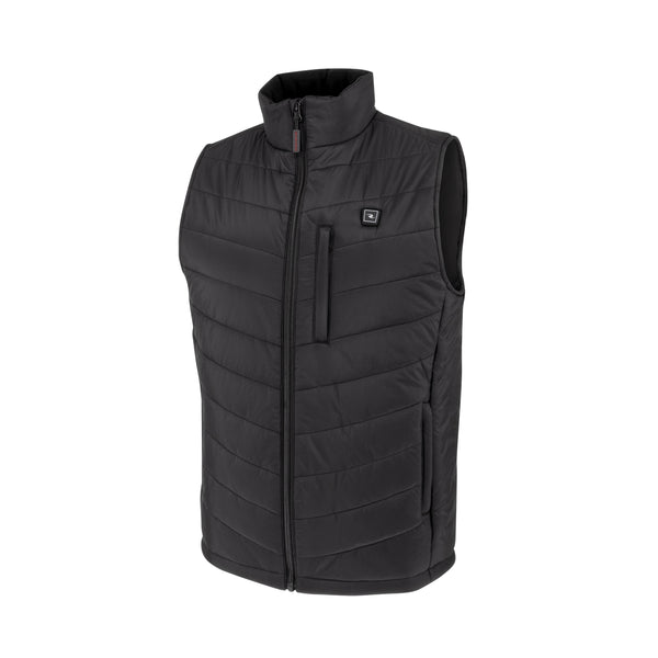 RHG-V200 Men's Heated Puffer Vest Kit with Battery - Black - Size L