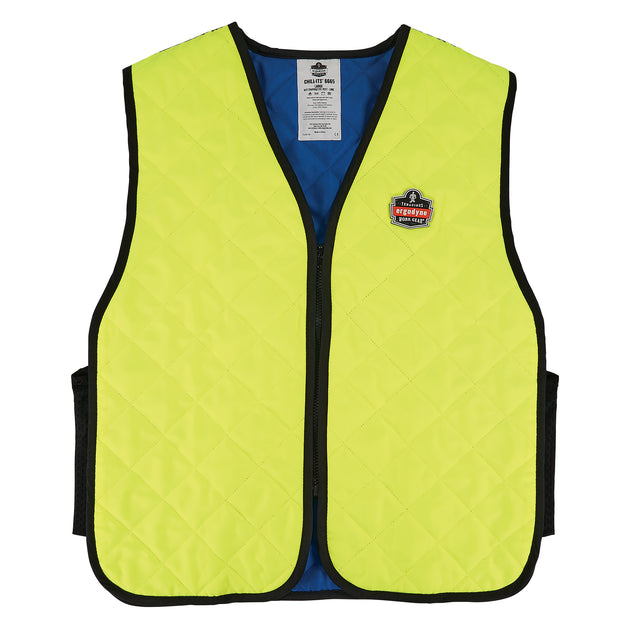 Ergodyne Chill-Its 6665 Evaporative Cooling Vest - Embedded Polymers, Zipper Closure