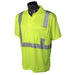 ST12 Class 2 High Visibility Safety Short Sleeve Polo Shirt - Green - Size L