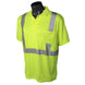 ST12 Class 2 High Visibility Safety Short Sleeve Polo Shirt - Green - Size L