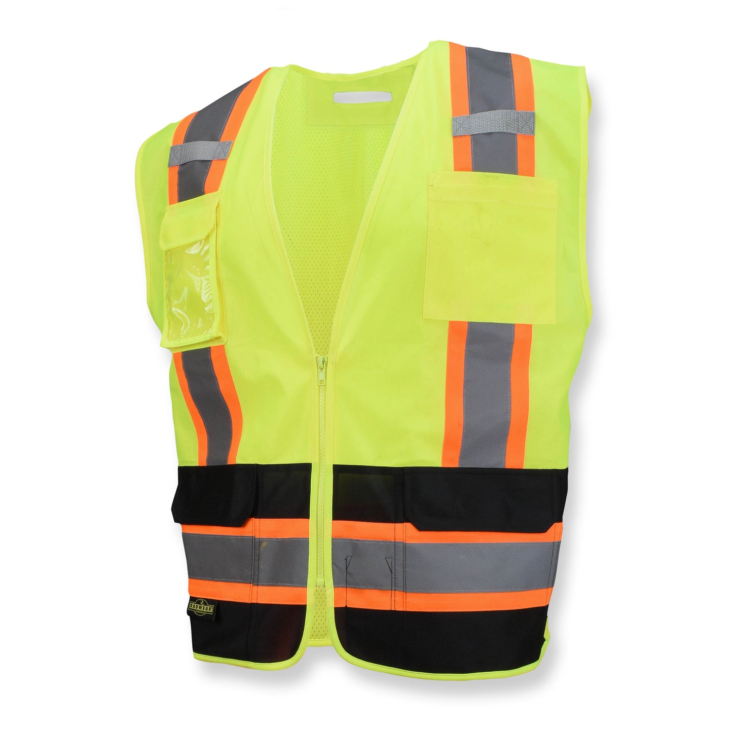 SV6B Two Tone Surveyor Type R Class 2 Solid Front Mesh Back Safety Vest - Size L