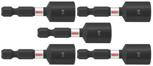 (5) Impact Tough™ 3/8 In. x 1-7/8 In. Nutsetters (Bulk Pack)