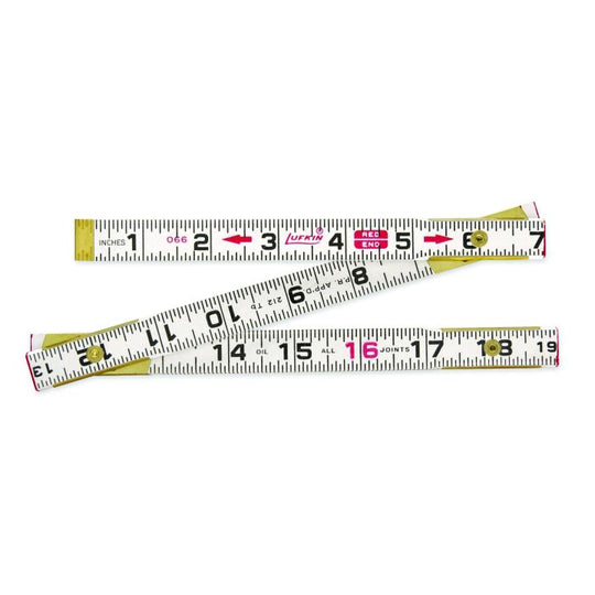 Crescent 066FN 5/8" x 6' flat reading wood rule