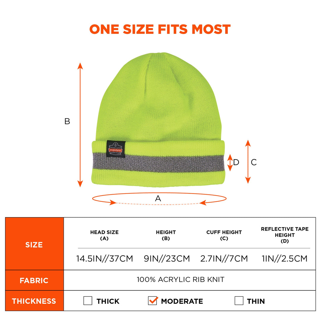 Ergodyne 16864 Size