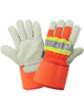 Global Glove 2950HV-M High-Visibility Cowhide Leather Gloves