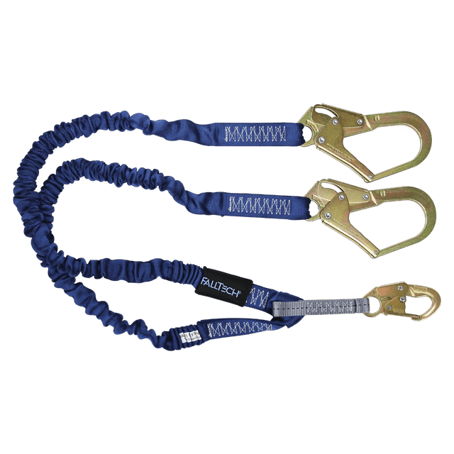 Falltech 8240Y3 4-1/2' to 6' Energy Absorbing Lanyard