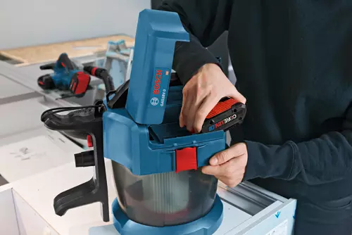 Bosch GAS18V-3N battery change