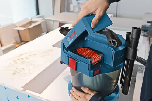 Bosch GAS18V-3N battery change