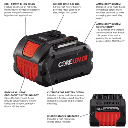 Bosch GBA18V80 diagram