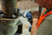 Bosch GDS18V-740CB14 in use